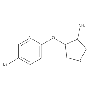 4-[(5-Bromopyridin-2-yl)oxy]oxolan-3-amine Structure