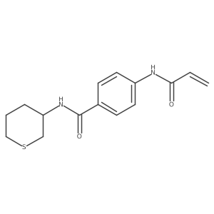 4-(prop-2-enamido)-N-(thian-3-yl)benzamide Structure