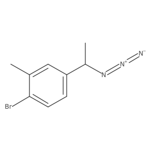 4-[(1R)-1-Azidoethyl]-1-bromo-2-methylbenzene Structure