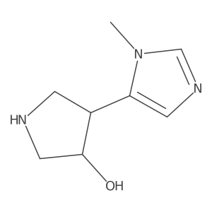 Rac-(3r,4r)-4-(1-methyl-1h-imidazol-5-yl)pyrrolidin-3-ol Structure