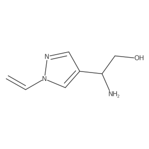 (2R)-2-amino-2-(1-ethenyl-1H-pyrazol-4-yl)ethan-1-ol Structure