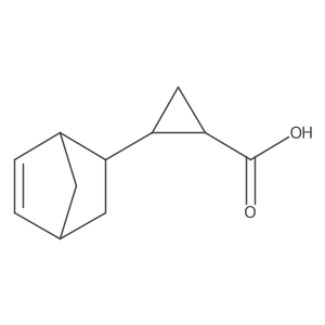 rac-(1R,2S)-2-{bicyclo[2.2.1]hept-5-en-2-yl}cyclopropane-1-carboxylic acid Structure