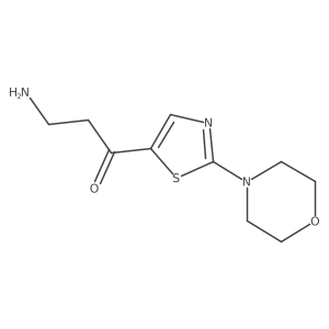 3-Amino-1-[2-(morpholin-4-yl)-1,3-thiazol-5-yl]propan-1-one Structure