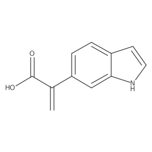 2-(1H-indol-6-yl)prop-2-enoic acid Structure
