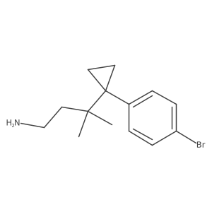 3-[1-(4-Bromophenyl)cyclopropyl]-3-methylbutan-1-amine Structure