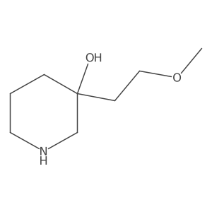 3-(2-Methoxyethyl)piperidin-3-ol结构式
