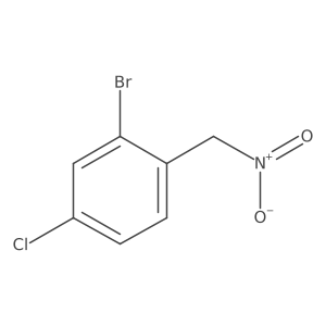 2-Bromo-4-chloro-1-(nitromethyl)benzene结构式