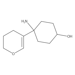 4-amino-4-(3,4-dihydro-2H-pyran-5-yl)cyclohexan-1-ol Structure