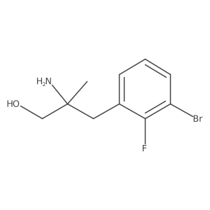 2-Amino-3-(3-bromo-2-fluorophenyl)-2-methylpropan-1-ol Structure