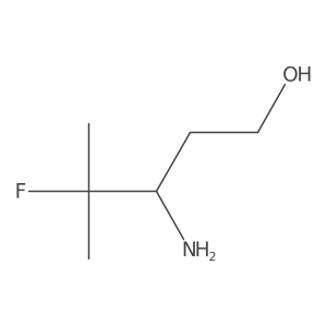 3-Amino-4-fluoro-4-methylpentan-1-ol结构式