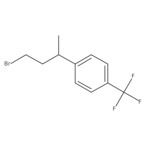1-(4-Bromobutan-2-yl)-4-(trifluoromethyl)benzene Structure