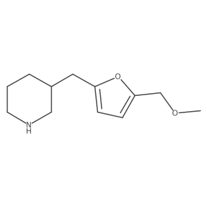 3-{[5-(Methoxymethyl)furan-2-yl]methyl}piperidine结构式