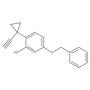 5-(Benzyloxy)-2-(1-ethynylcyclopropyl)phenol Structure