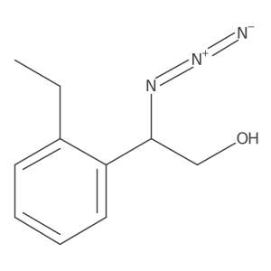 2-Azido-2-(2-ethylphenyl)ethan-1-ol Structure