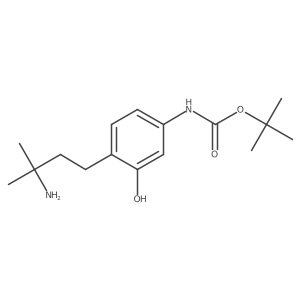 tert-butyl N-[4-(3-amino-3-methylbutyl)-3-hydroxyphenyl]carbamate结构式