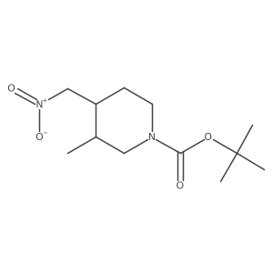 Tert-butyl 3-methyl-4-(nitromethyl)piperidine-1-carboxylate Structure