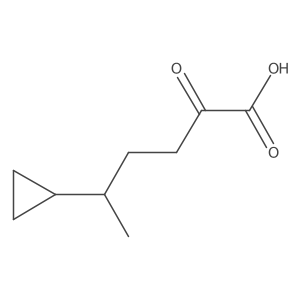 5-Cyclopropyl-2-oxohexanoic acid Structure