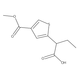 2-[4-(Methoxycarbonyl)thiophen-2-yl]butanoic acid结构式