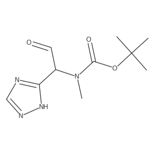 tert-butyl N-methyl-N-[2-oxo-1-(1H-1,2,4-triazol-3-yl)ethyl]carbamate Structure