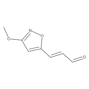 3-(3-Methoxy-1,2-oxazol-5-yl)prop-2-enal结构式