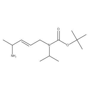 tert-butyl N-(4-aminopent-2-en-1-yl)-N-(propan-2-yl)carbamate结构式