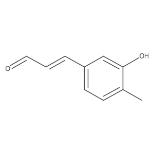 3-(3-Hydroxy-4-methylphenyl)prop-2-enal结构式
