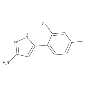 5-(2-Chloro-4-methylphenyl)-1h-pyrazol-3-amine Structure