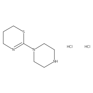 2-(Piperazin-1-yl)-5,6-dihydro-4H-1,3-thiazine dihydrochloride结构式