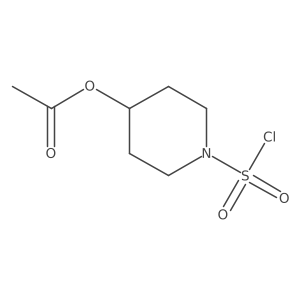 1-(Chlorosulfonyl)piperidin-4-yl acetate Structure