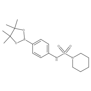 N-(4-(4,4,5,5-Tetramethyl-1,3,2-dioxaborolan-2-yl)phenyl)piperidine-1-sulfonamide Structure