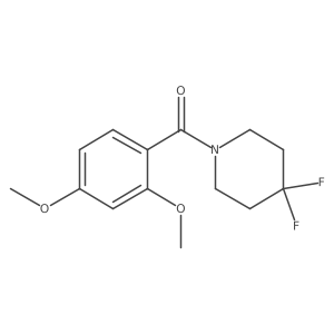 1-(2,4-Dimethoxybenzoyl)-4,4-difluoropiperidine结构式