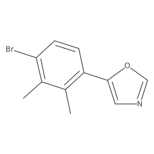 5-(4-Bromo-2,3-dimethylphenyl)oxazole结构式