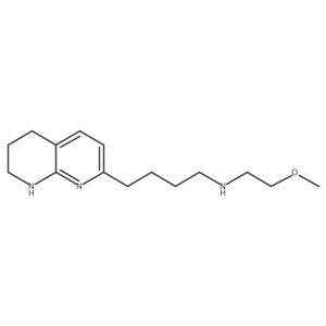 N-(2-Methoxyethyl)-4-(5,6,7,8-tetrahydro-1,8-naphthyridin-2-yl)-1-butanamine结构式