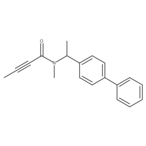 N-Methyl-N-[1-(4-phenylphenyl)ethyl]but-2-ynamide Structure