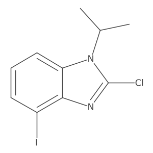 2-Chloro-4-iodo-1-isopropyl-1H-benzo[d]imidazole Structure