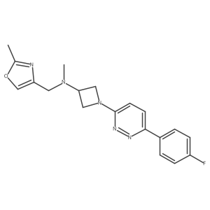 1-[6-(4-Fluorophenyl)pyridazin-3-yl]-N-methyl-N-[(2-methyl-1,3-oxazol-4-yl)methyl]azetidin-3-amine结构式
