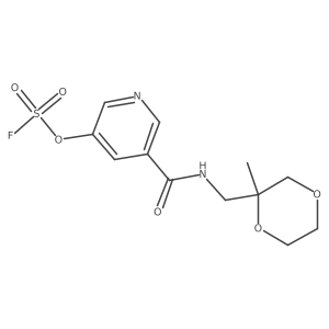 5-{[(2-Methyl-1,4-dioxan-2-yl)methyl]carbamoyl}pyridin-3-yl sulfurofluoridate Structure