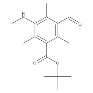 Tert-butyl 3-formyl-2,4,6-trimethyl-5-(methylamino)benzoate Structure