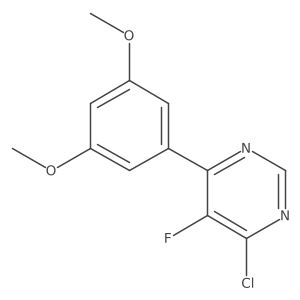 4-Chloro-6-(3,5-dimethoxyphenyl)-5-fluoropyrimidine Structure
