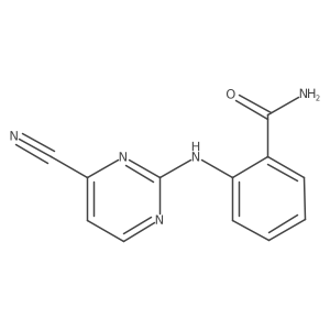 2-[(4-Cyanopyrimidin-2-yl)amino]benzamide Structure