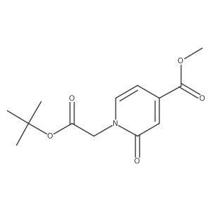 Methyl 1-[2-(tert-butoxy)-2-oxoethyl]-2-oxo-1,2-dihydropyridine-4-carboxylate结构式
