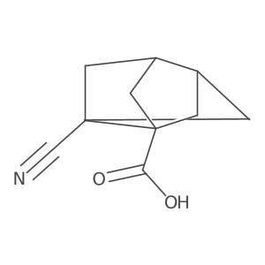 5-Cyanotricyclo[3.3.0.0,3,7]octane-1-carboxylic acid Structure