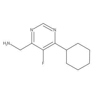 1-(6-Cyclohexyl-5-fluoropyrimidin-4-yl)methanamine Structure