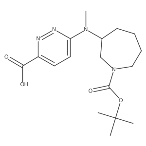 6-({1-[(Tert-butoxy)carbonyl]azepan-3-yl}(methyl)amino)pyridazine-3-carboxylic acid Structure