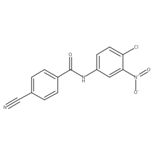 n-[4-Chloro-3-nitrophenyl]-4-cyanobenzamide结构式