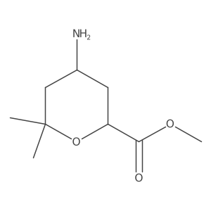 rac-methyl (2R,4S)-4-amino-6,6-dimethyloxane-2-carboxylate Structure