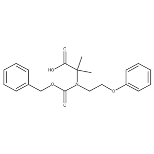 2-{[(Benzyloxy)carbonyl](2-phenoxyethyl)amino}-2-methylpropanoic acid Structure