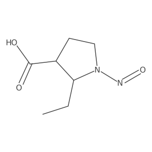 2-Ethyl-1-nitrosopyrrolidine-3-carboxylic acid Structure