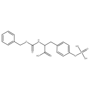 (2S)-2-{[(benzyloxy)carbonyl]amino}-3-[4-(phosphonooxy)phenyl]propanoic acid结构式