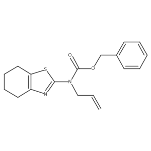 benzyl N-(prop-2-en-1-yl)-N-(4,5,6,7-tetrahydro-1,3-benzothiazol-2-yl)carbamate结构式